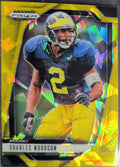 2025 Panini Prizm Draft Picks Charles Woodson #183 Prizms Gold Ice Michigan Wolverines front