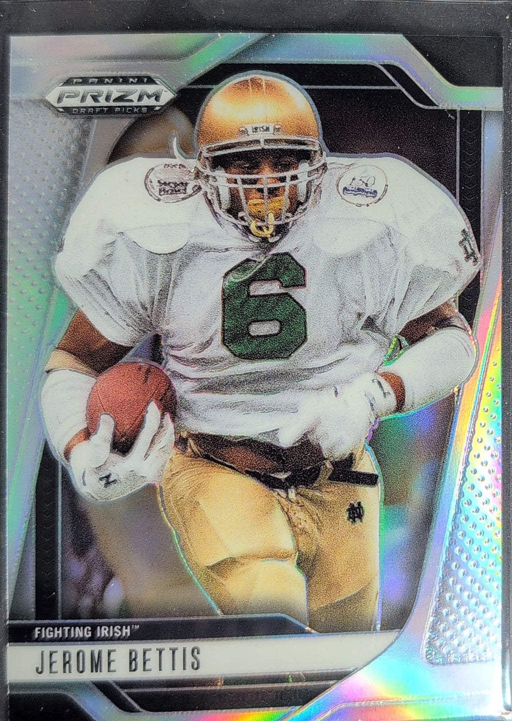 2025 Panini Prizm Draft Picks Jerome Bettis #185 Prizms Silver Notre Dame Fighting Irish front