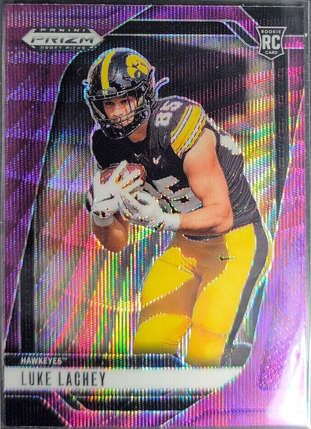 2025 Panini Prizm Draft Picks Luke Lachey #39 Iowa Hawkeyes front