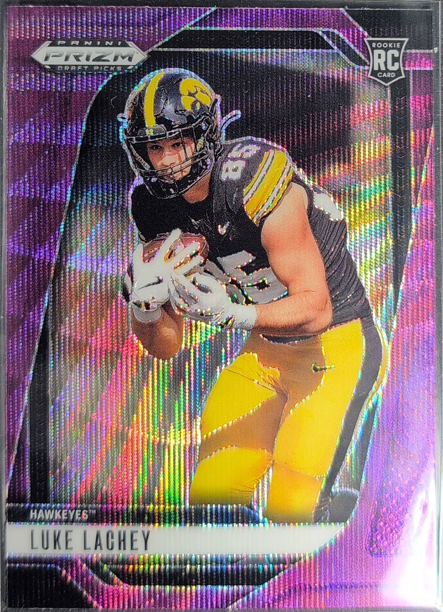 2025 Panini Prizm Draft Picks Luke Lachey #39 Iowa Hawkeyes front