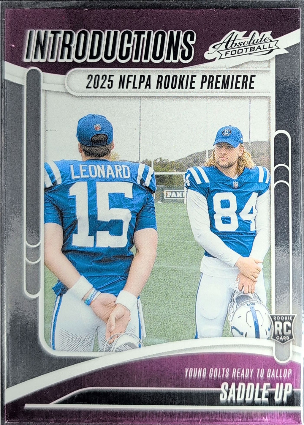 2025 Panini Absolute Saddle Up #I-RLD Introductions Indianapolis Colts front