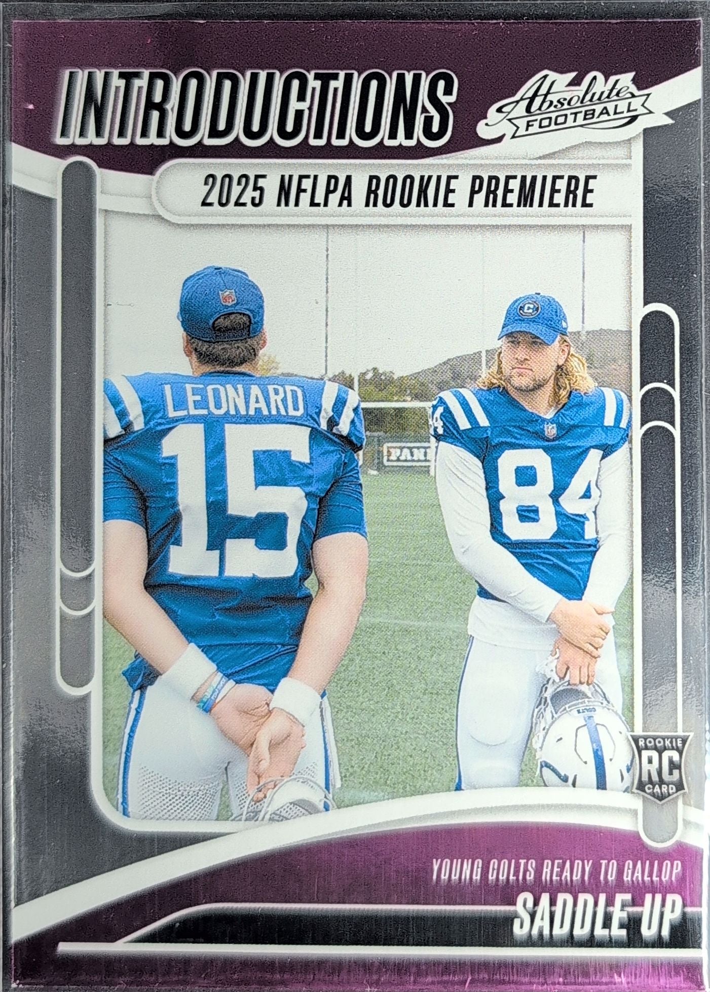 2025 Panini Absolute Saddle Up #I-RLD Introductions Indianapolis Colts front