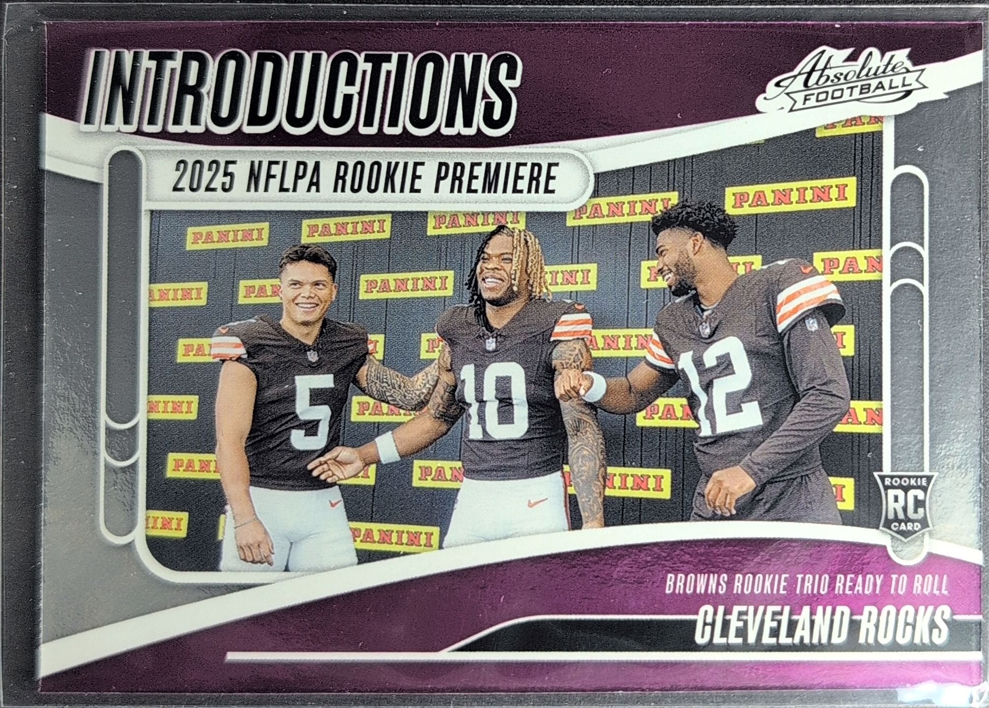 Cleveland Rocks 2025 Panini Absolute #I-QJS Introductions Cleveland Browns - front image