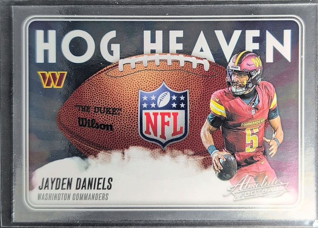 2025 Panini Absolute Jayden Daniels #HH-JDS Hog Heaven Washington Commanders front