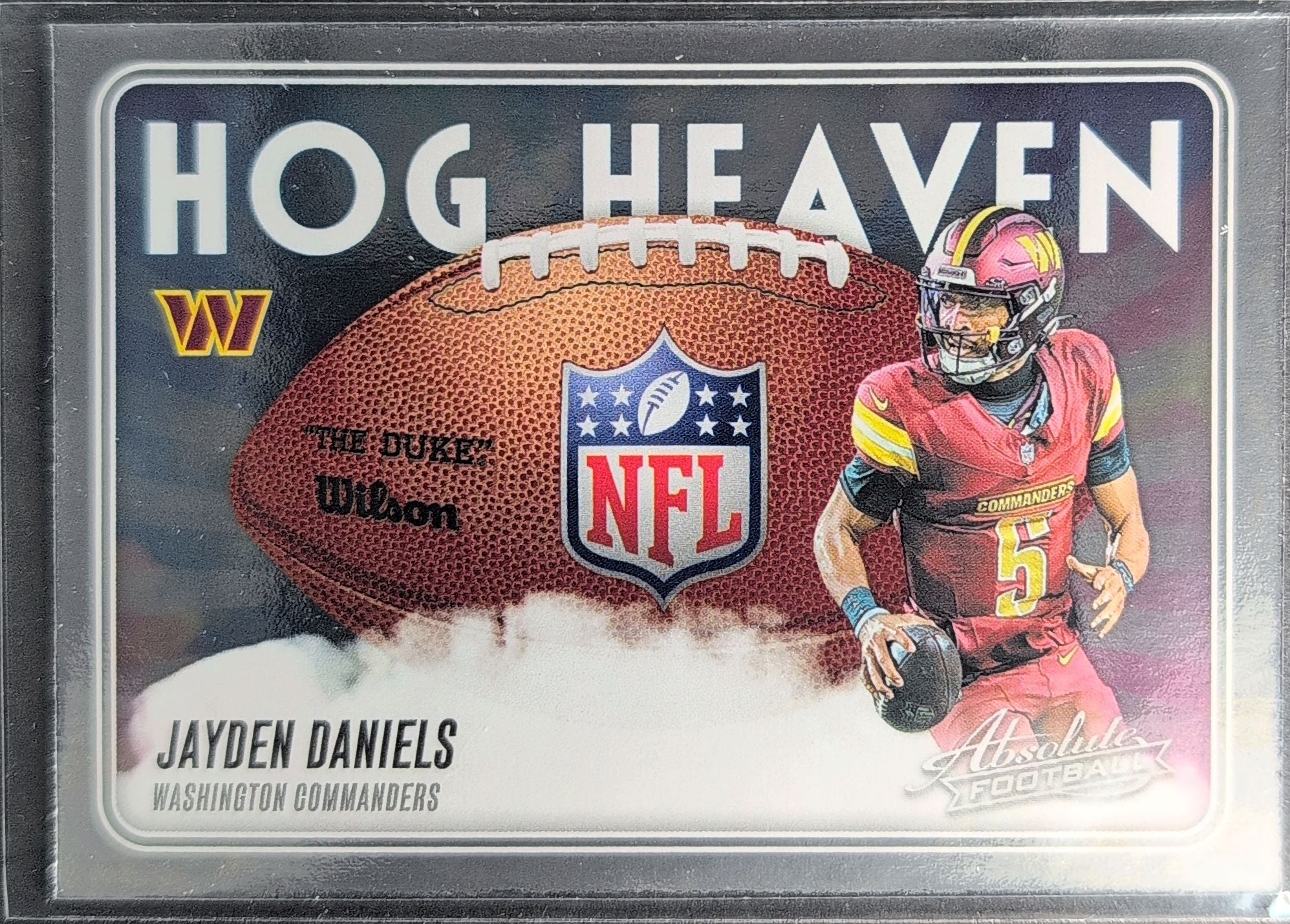 2025 Panini Absolute Jayden Daniels #HH-JDS Hog Heaven Washington Commanders front