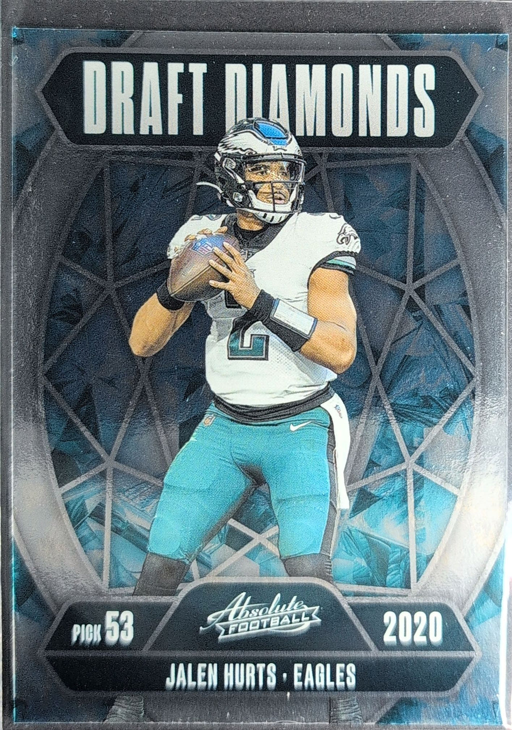 2025 Panini Absolute Jalen Hurts #DD-JHS Draft Diamonds Philadelphia Eagles front