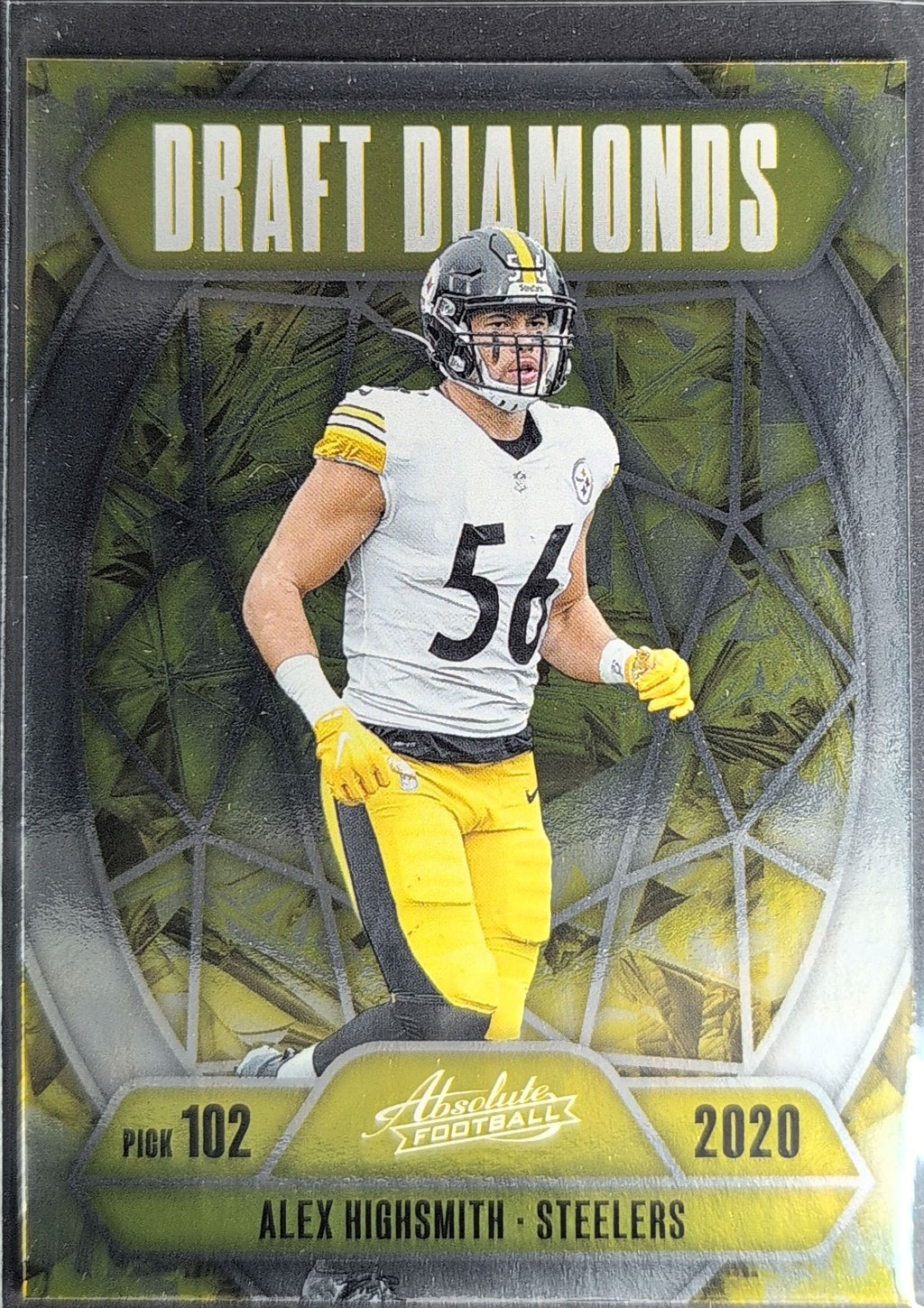2025 Panini Absolute Alex Highsmith #DD-AHM Draft Diamonds Pittsburgh Steelers front
