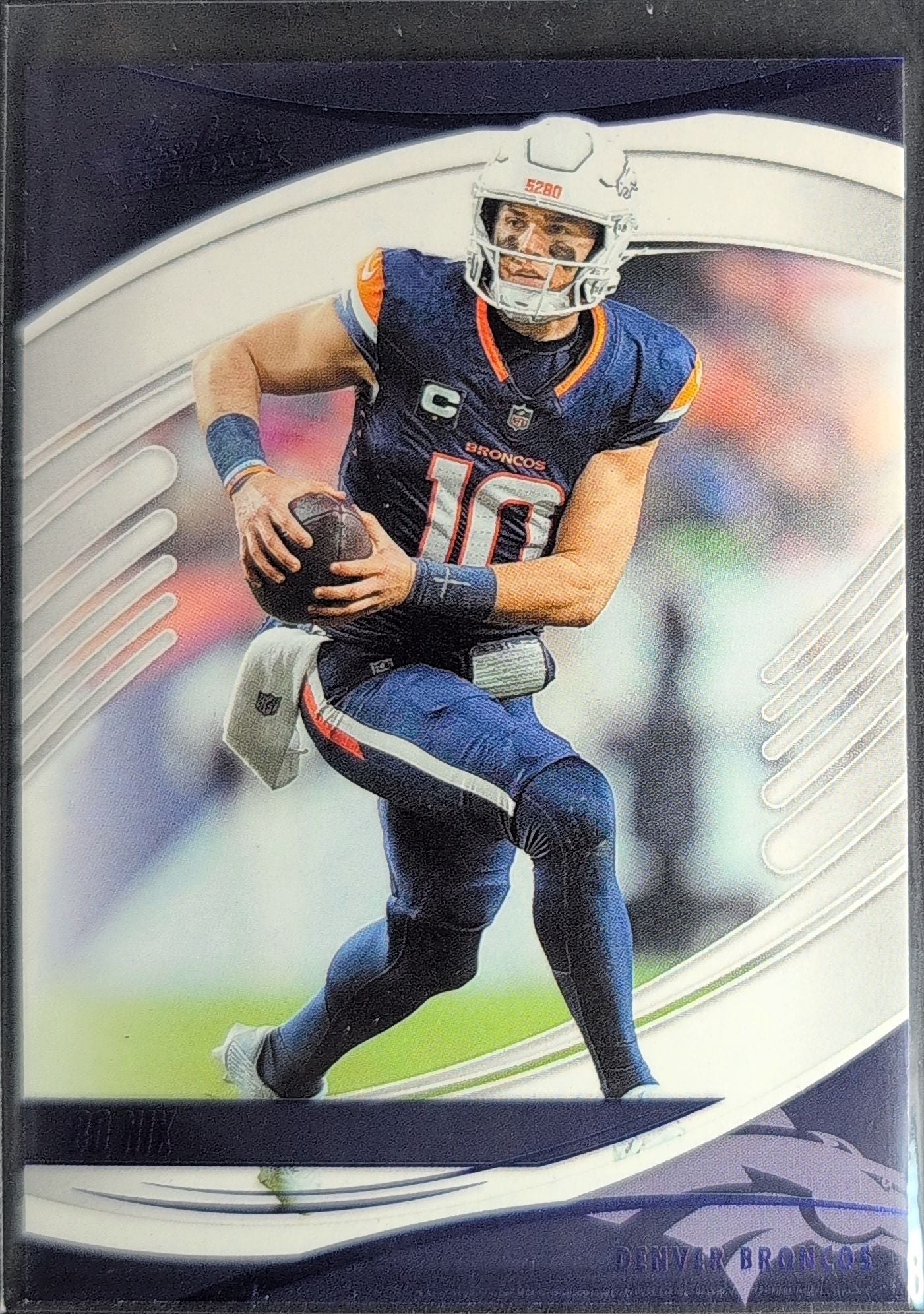 2025 Panini Absolute Bo Nix #65 Purple Denver Broncos front