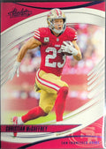 2025 Panini Absolute Christian McCaffrey #49 Purple San Francisco 49ers front