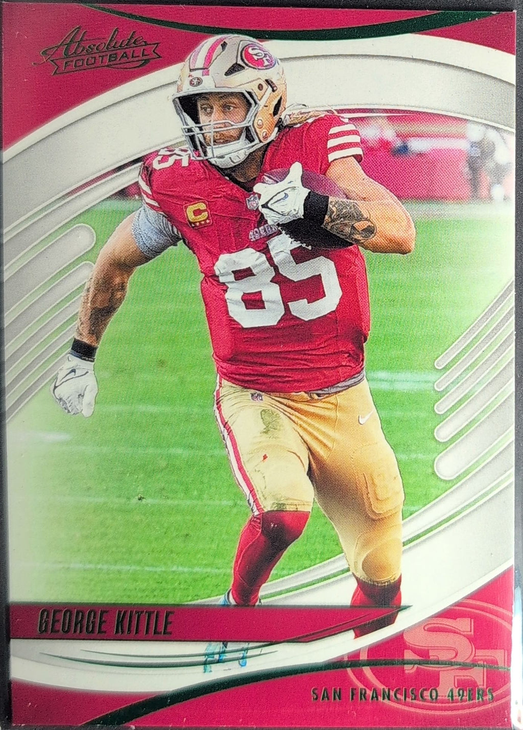 2025 Panini Absolute George Kittle #18 Green San Francisco 49ers front