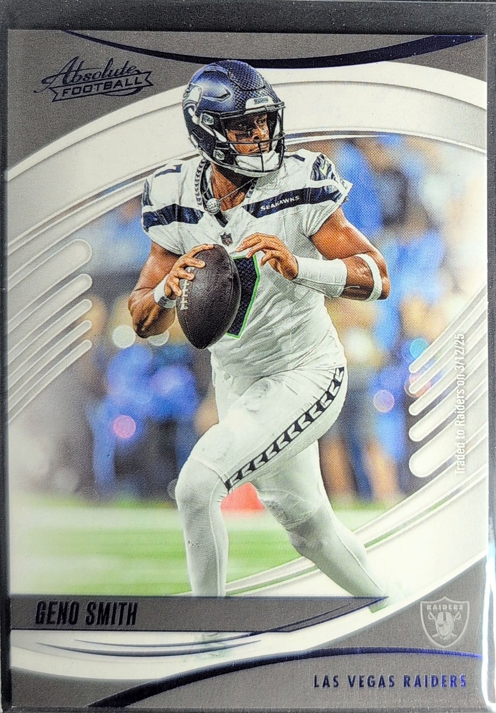 2025 Panini Absolute Geno Smith #90 Purple Las Vegas Raiders front