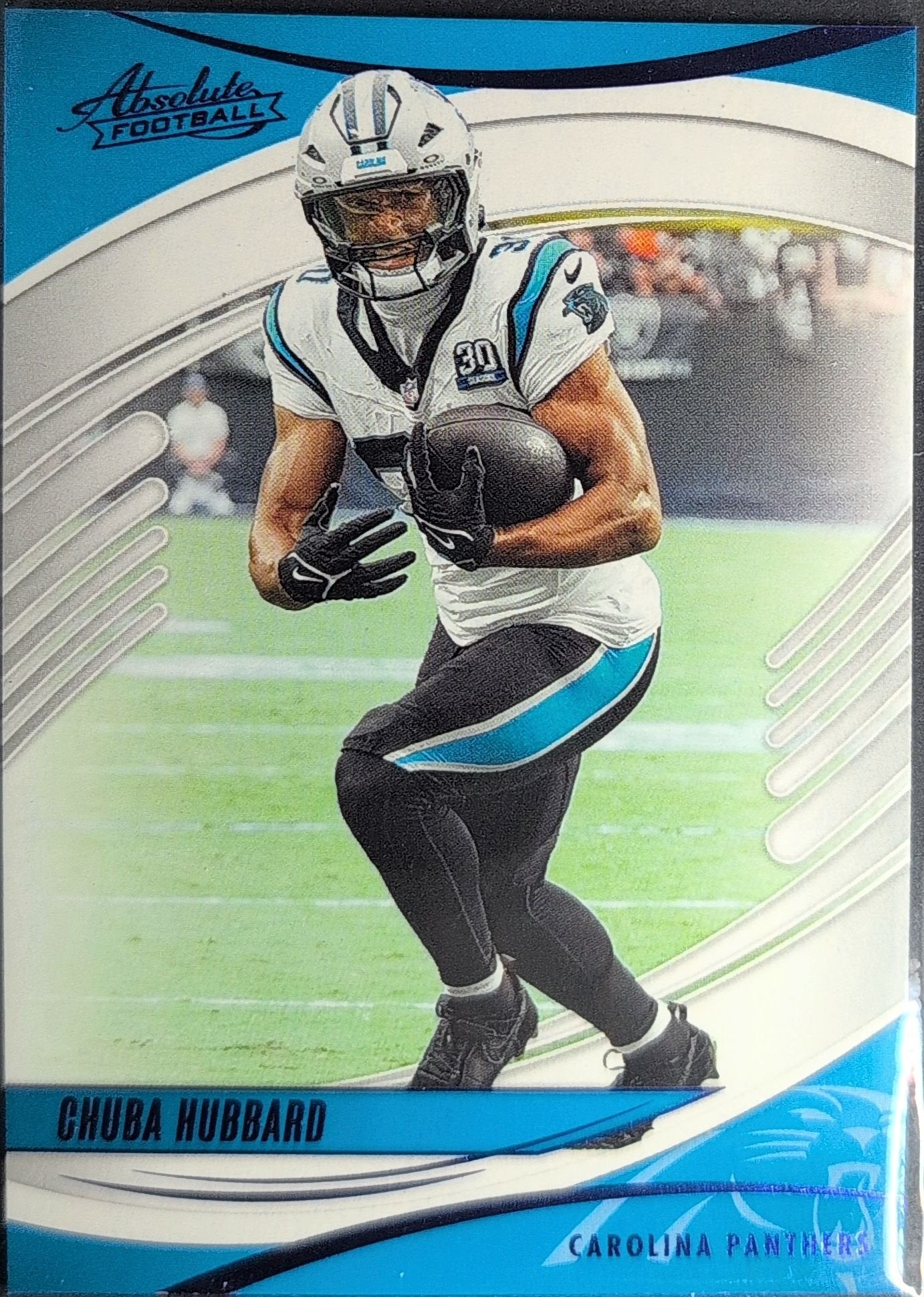 Chuba Hubbard 2025 Panini Absolute #15 Purple Carolina Panthers - front image