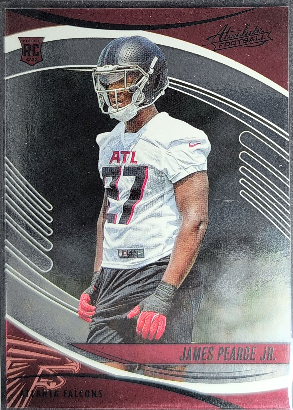 2025 Panini Absolute James Pearce Jr. #135 Black Atlanta Falcons front