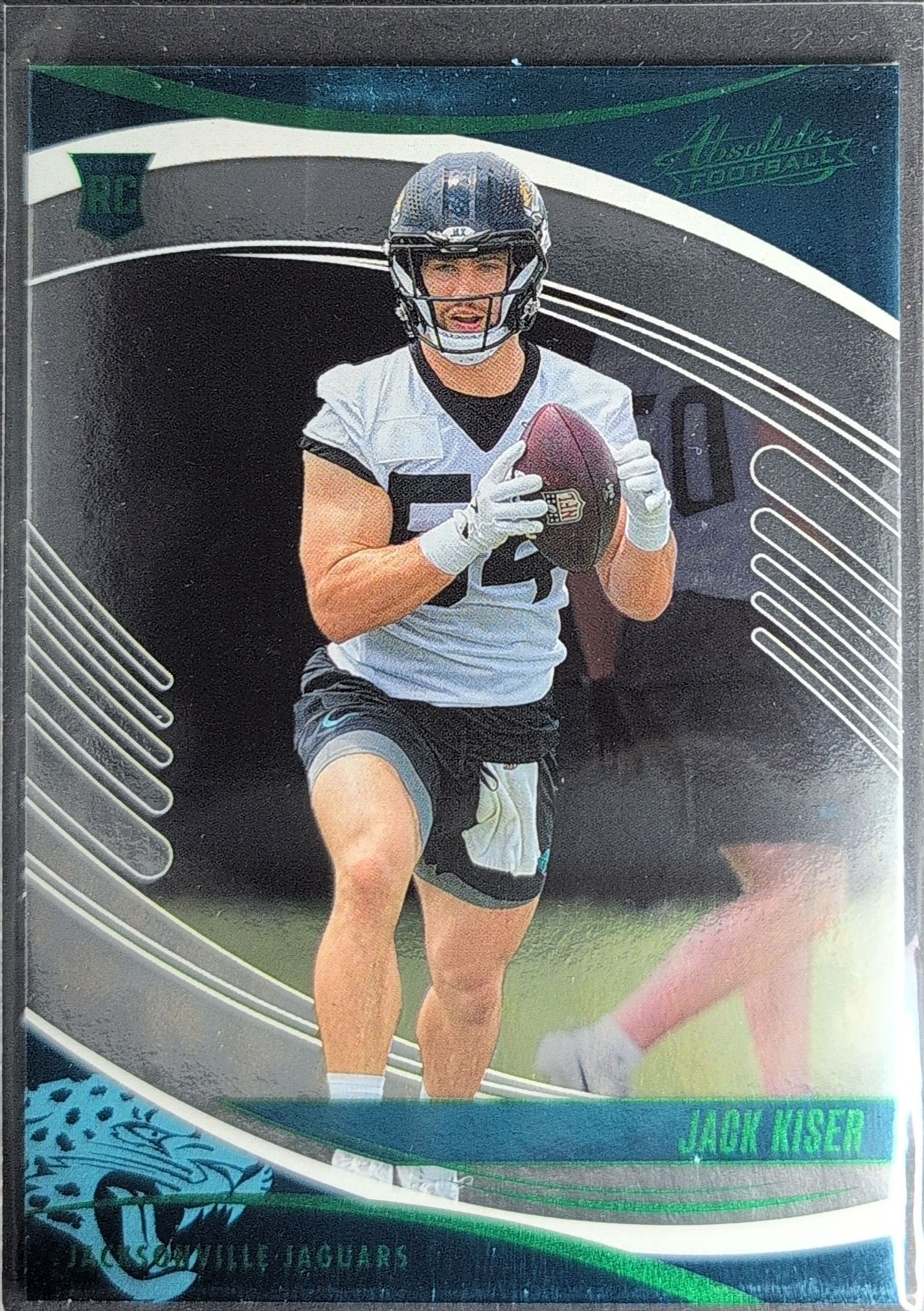 Jack Kiser 2025 Panini Absolute #129 Green Rookie RC Jacksonville Jaguars - front image