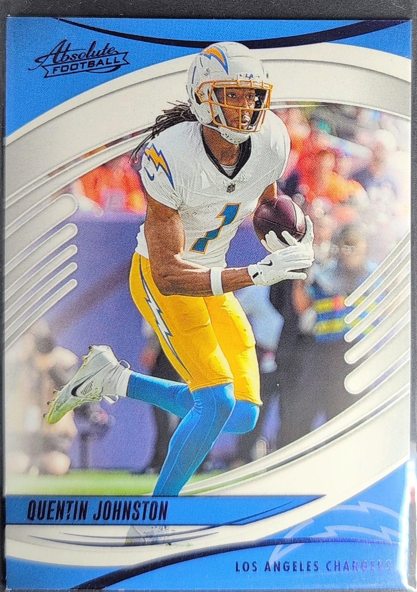 2025 Panini Absolute Quentin Johnston #32 Purple Los Angeles Chargers front