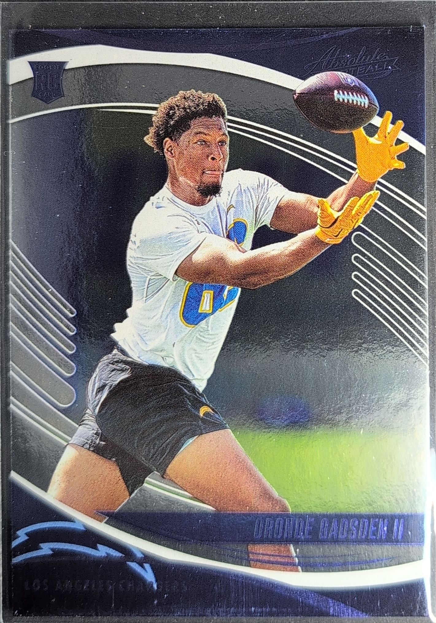 2025 Panini Absolute Oronde Gadsden II #167 Purple RC Los Angeles Chargers front