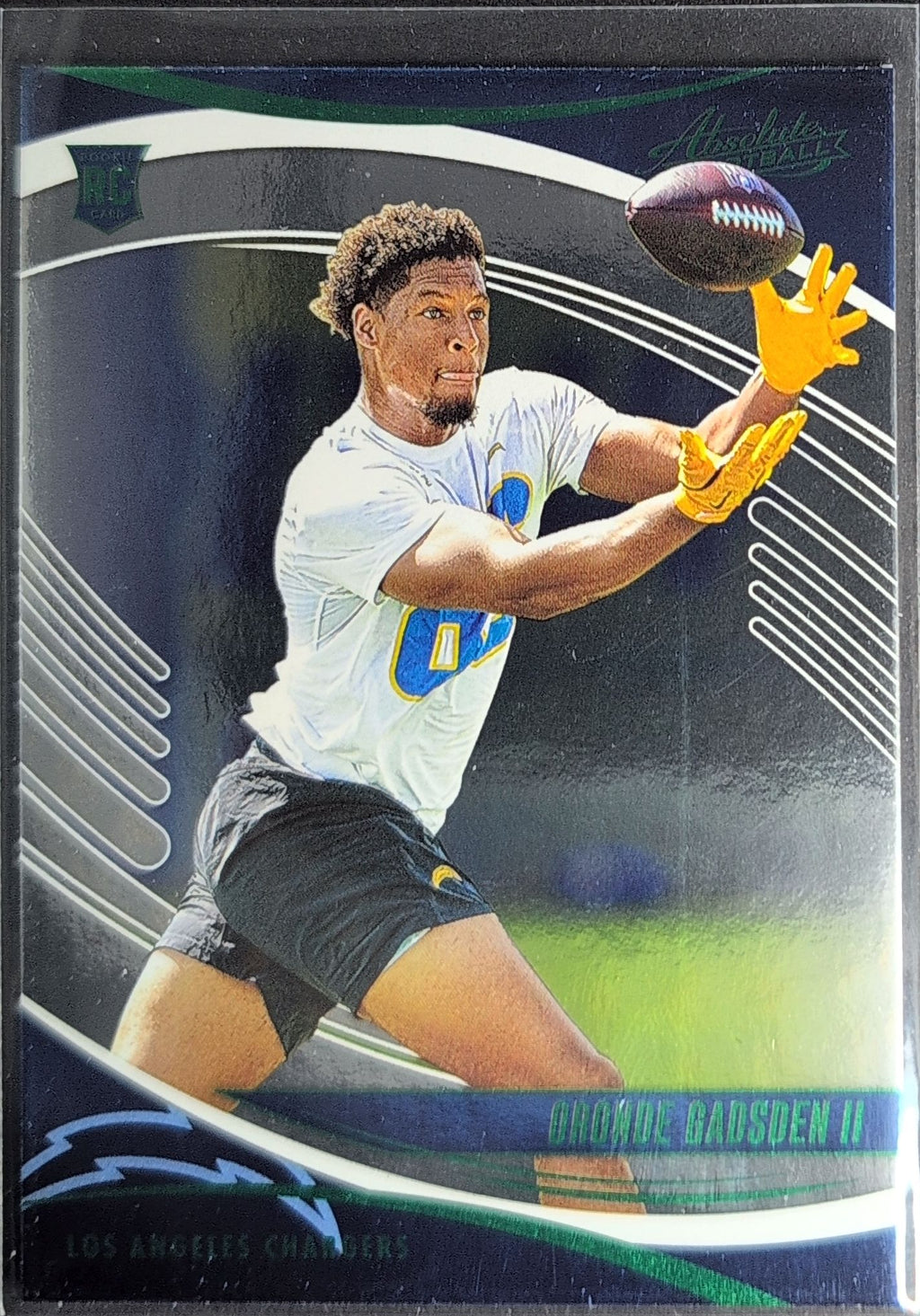 2025 Panini Absolute Oronde Gadsden II #167 Green RC Los Angeles Chargers front