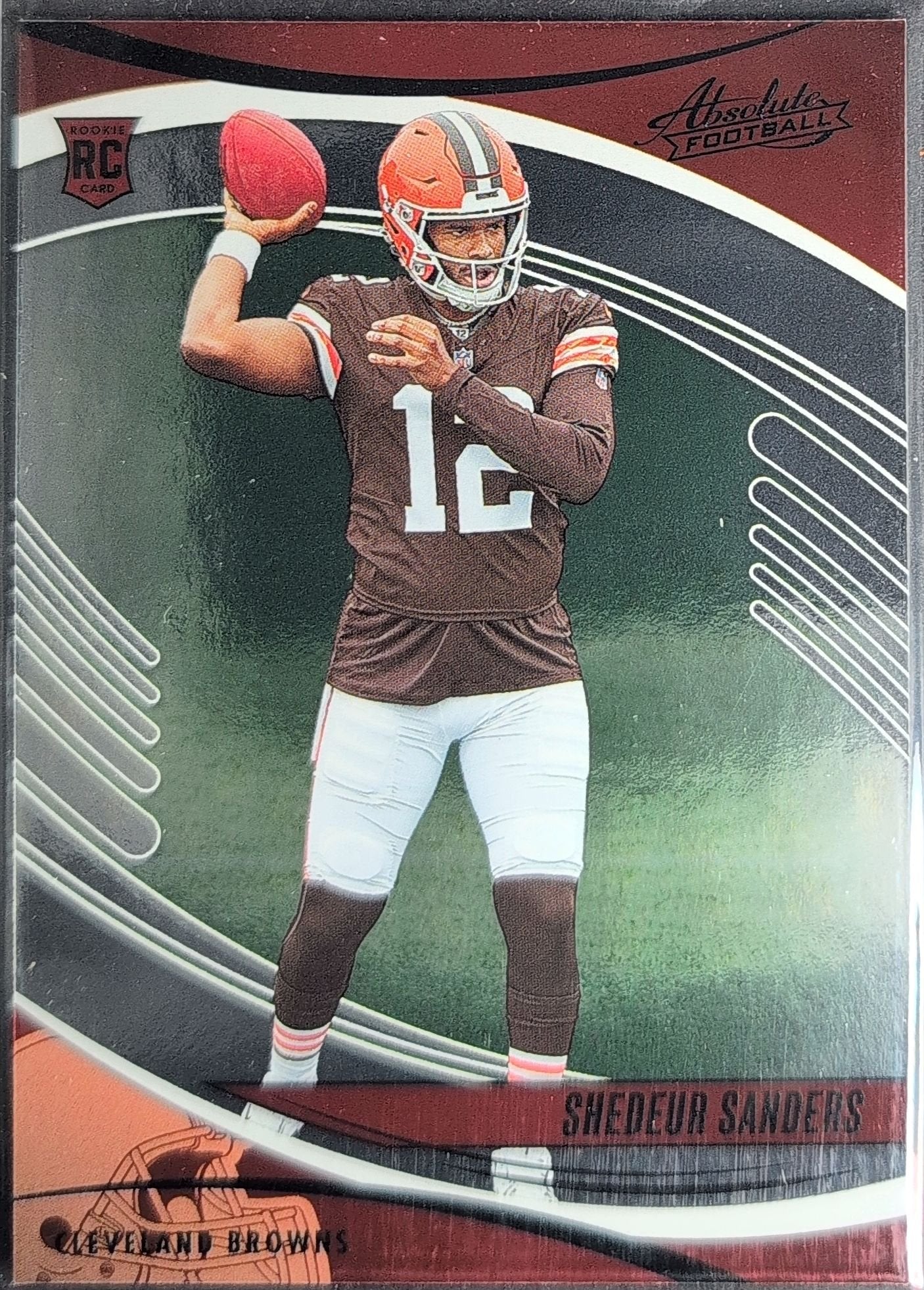 Shedeur Sanders 2025 Panini Absolute #177 Black Rookie RC Cleveland Browns - front image