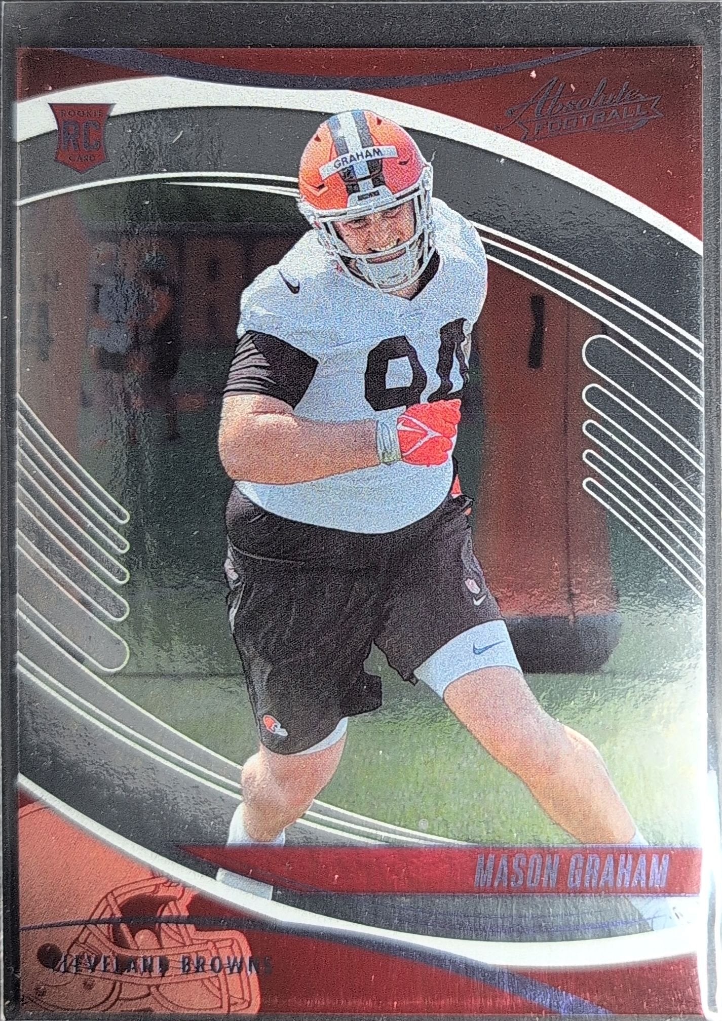 Mason Graham 2025 Panini Absolute #156 Black Rookie RC Cleveland Browns - front image