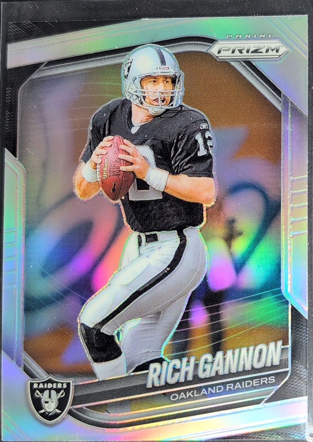 2025 Panini Prizm Rich Gannon #115 Silver Oakland Raiders front