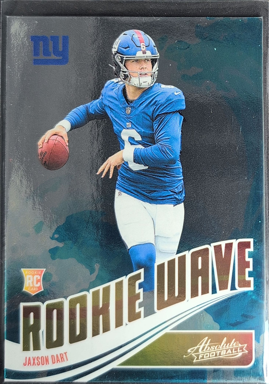 2025 Panini Absolute Jaxson Dart #RW-JDT Rookie Wave New York Giants front