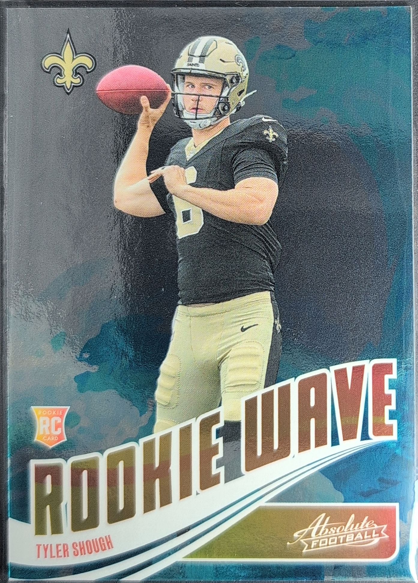 2025 Panini Absolute Tyler Shough #RW-TSH Rookie Wave New Orleans Saints front