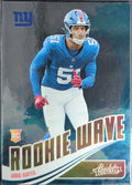 Abdul Carter 2025 Panini Absolute #RW-ACR Rookie Wave New York Giants - front image