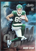 2025 Panini Absolute Mason Taylor #10 By Storm New York Jets front