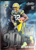 2025 Panini Absolute Matthew Golden #11 By Storm Green Bay Packers front