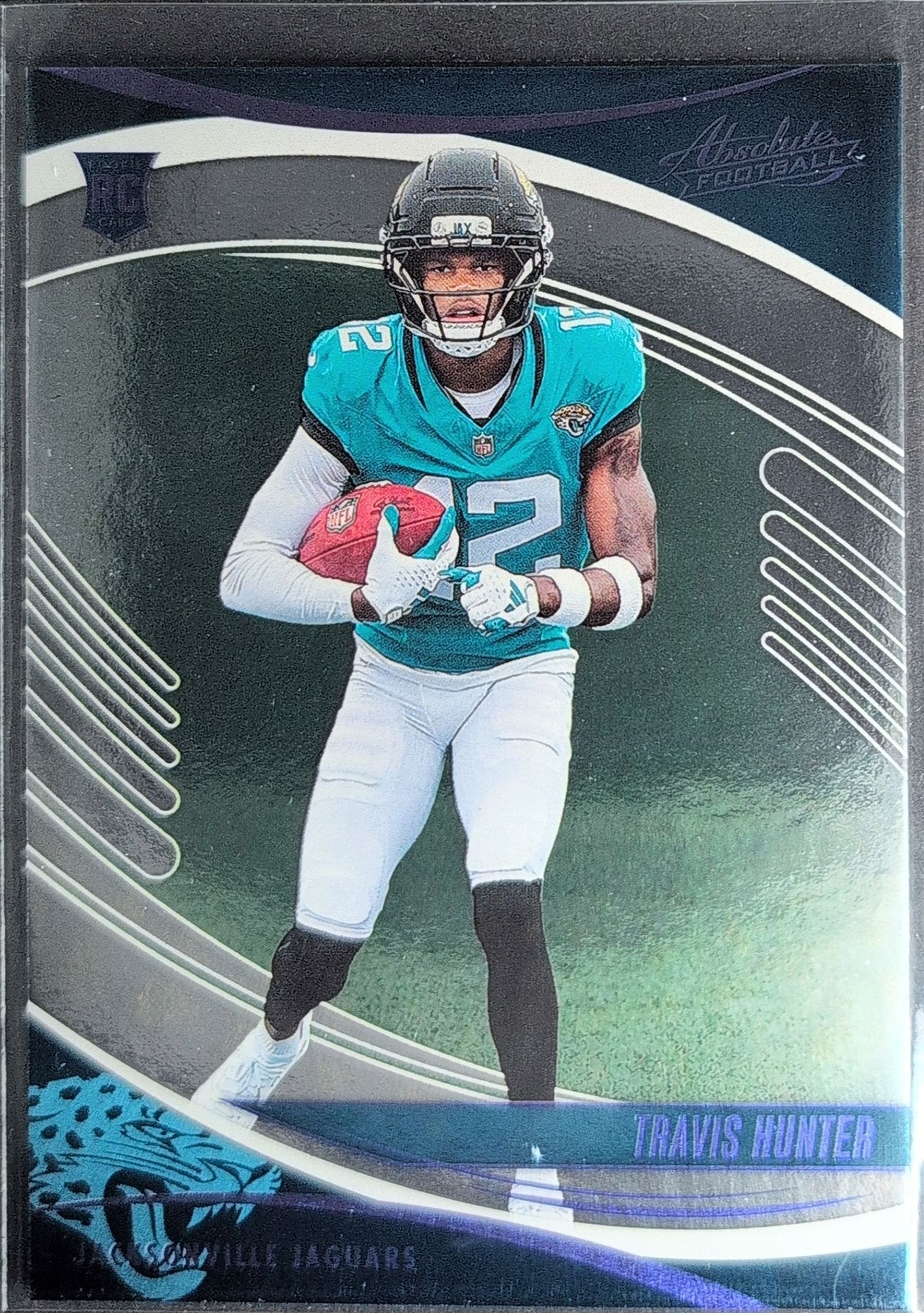 Travis Hunter 2025 Panini Absolute #186 Blue Rookie RC Jacksonville Jaguars - front image