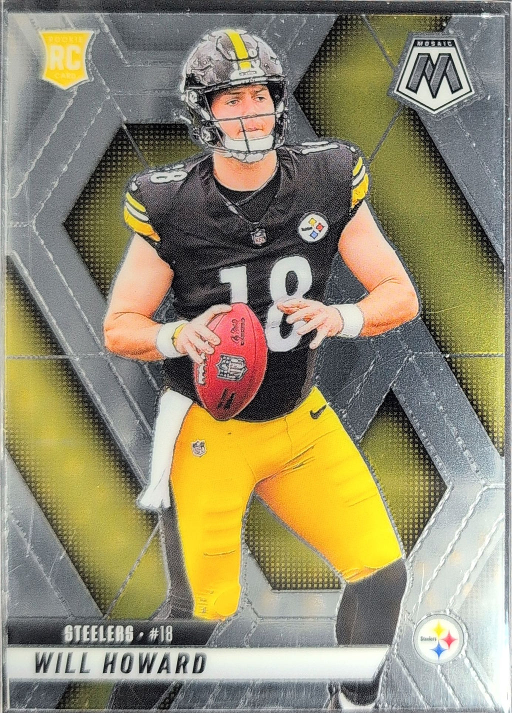 Will Howard 2025 Panini Mosaic #318 Rookie Pittsburgh Steelers