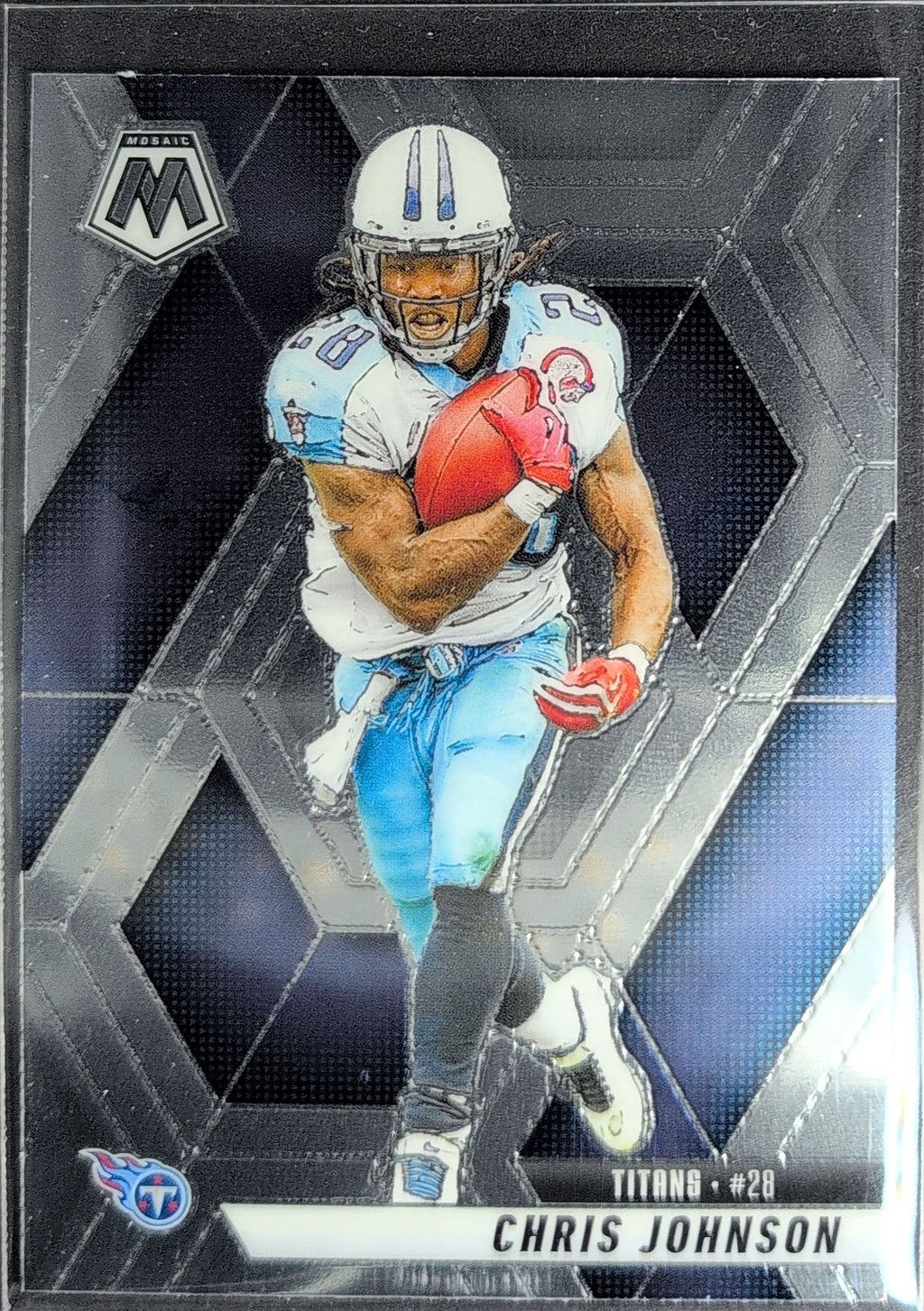 2025 Panini Mosaic Chris Johnson #224 Tennessee Titans front