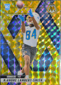 2025 Panini Mosaic KeAndre Lambert-Smith #336 Mosaic Reactive Yellow RC Los Angeles Chargers front