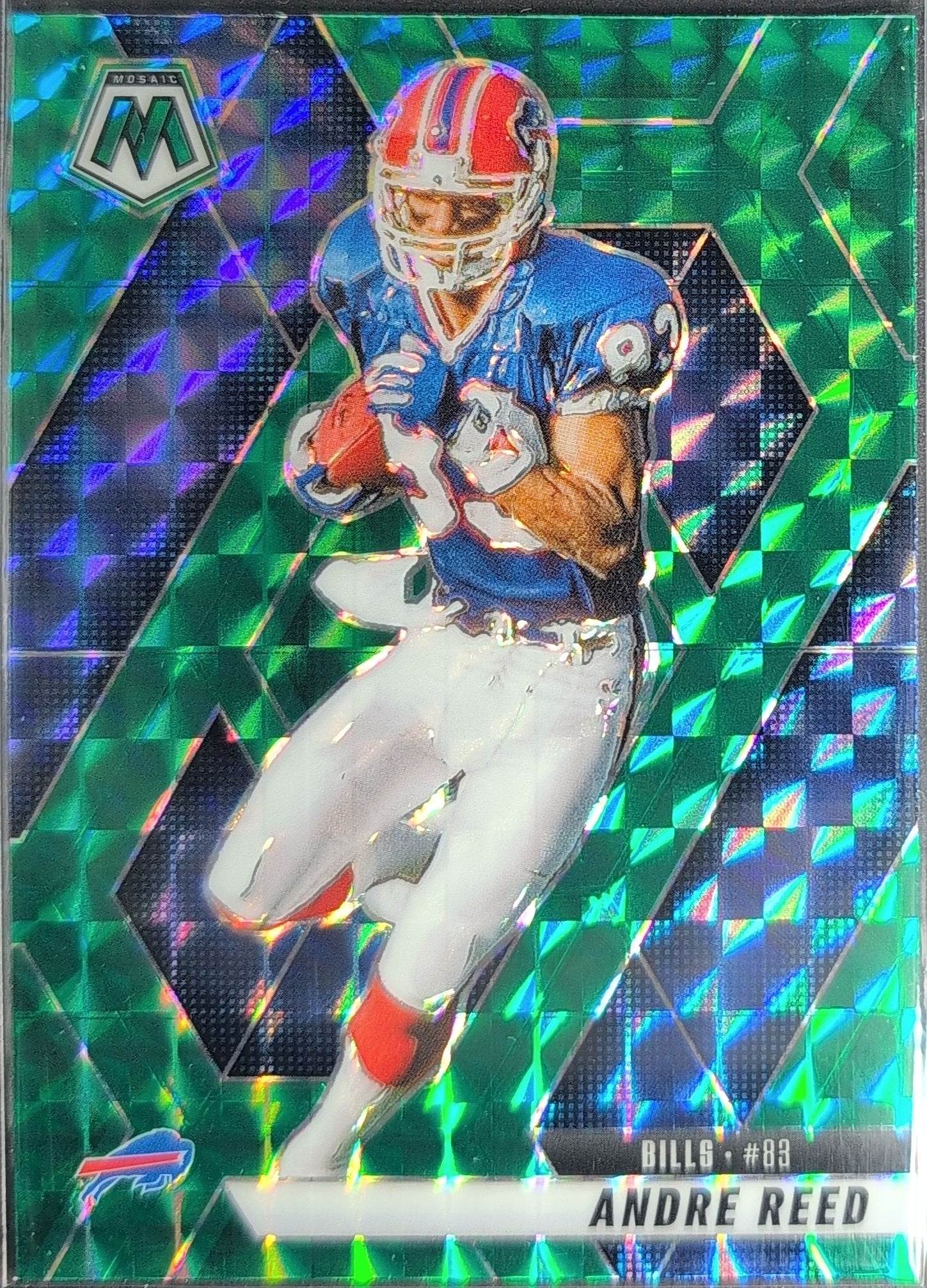 Andre Reed 2025 Panini Mosaic #162 Mosaic Green Buffalo Bills - front image