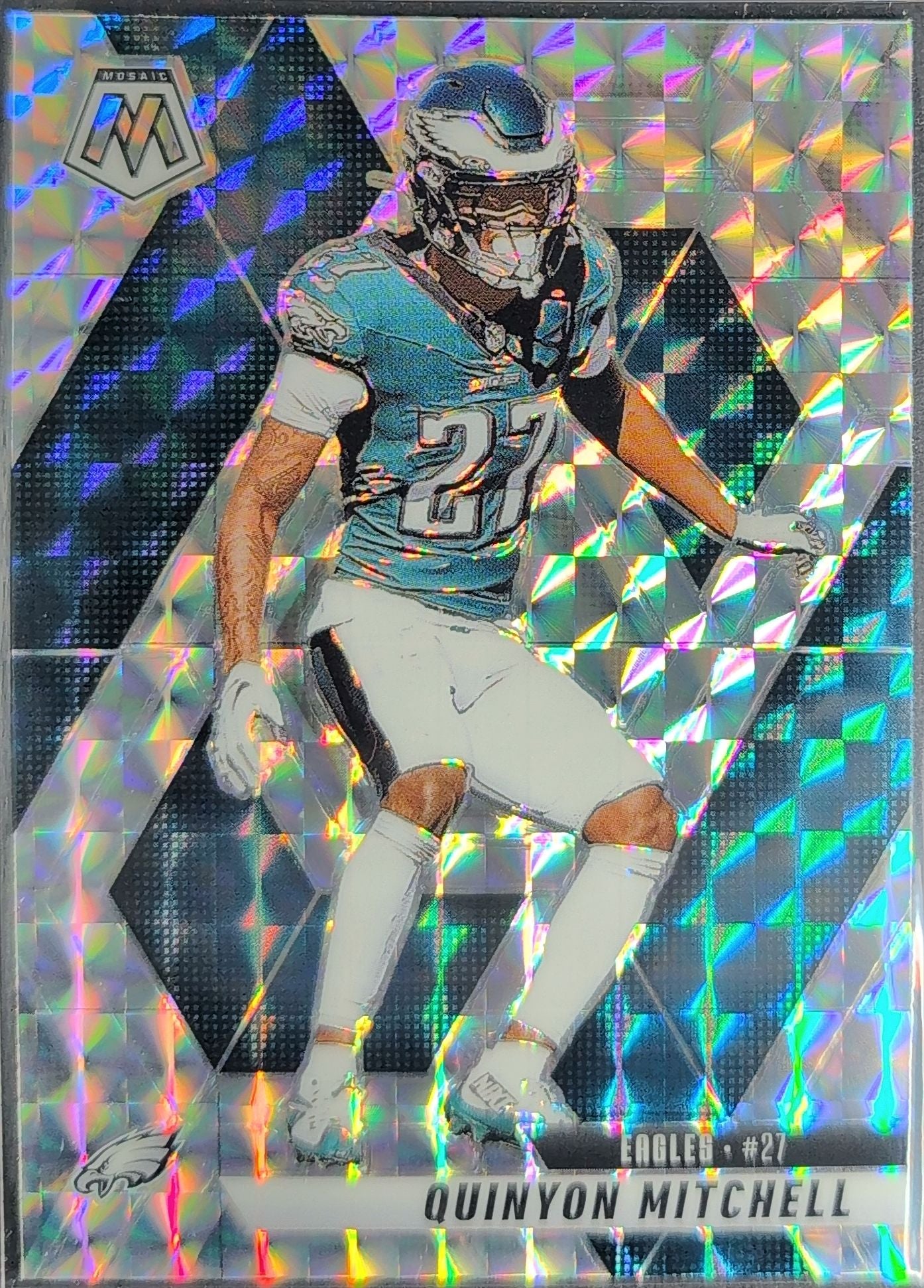 2025 Panini Mosaic Quinyon Mitchell #72 Philadelphia Eagles front