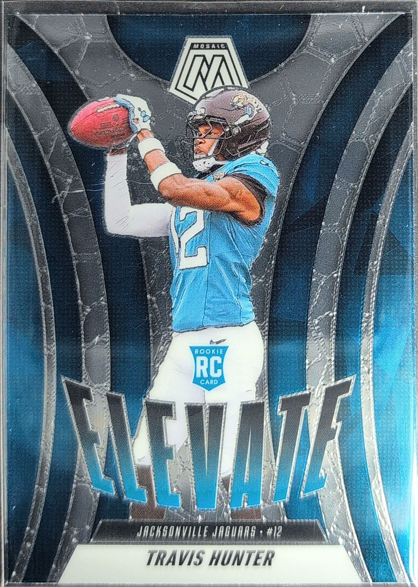 Travis Hunter 2025 Panini Mosaic #1 Elevate Jacksonville Jaguars - front image