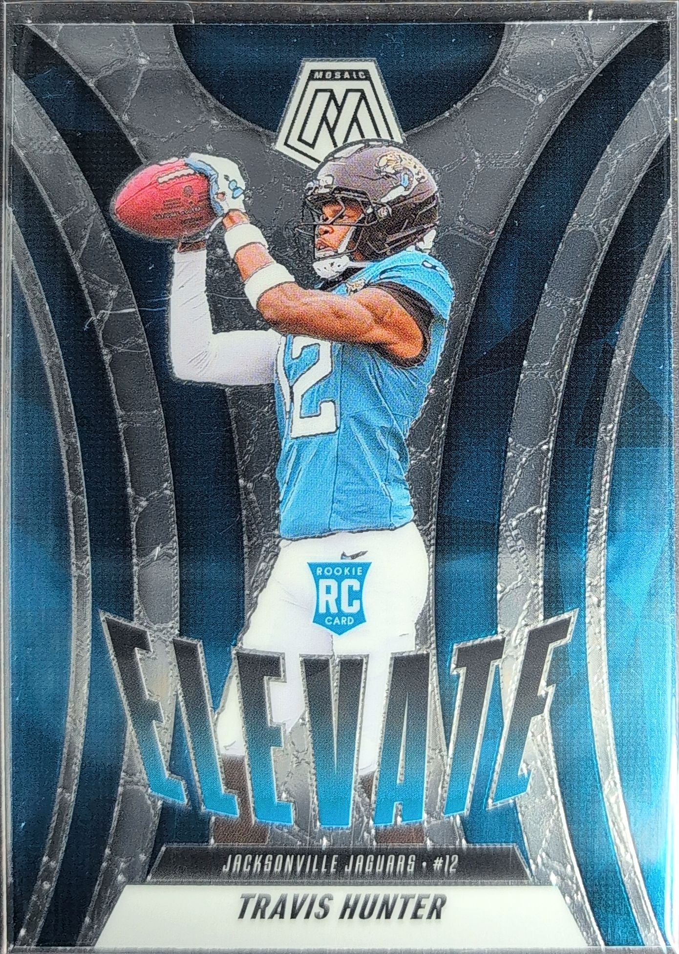 2025 Panini Mosaic Travis Hunter #1 Elevate Jacksonville Jaguars front