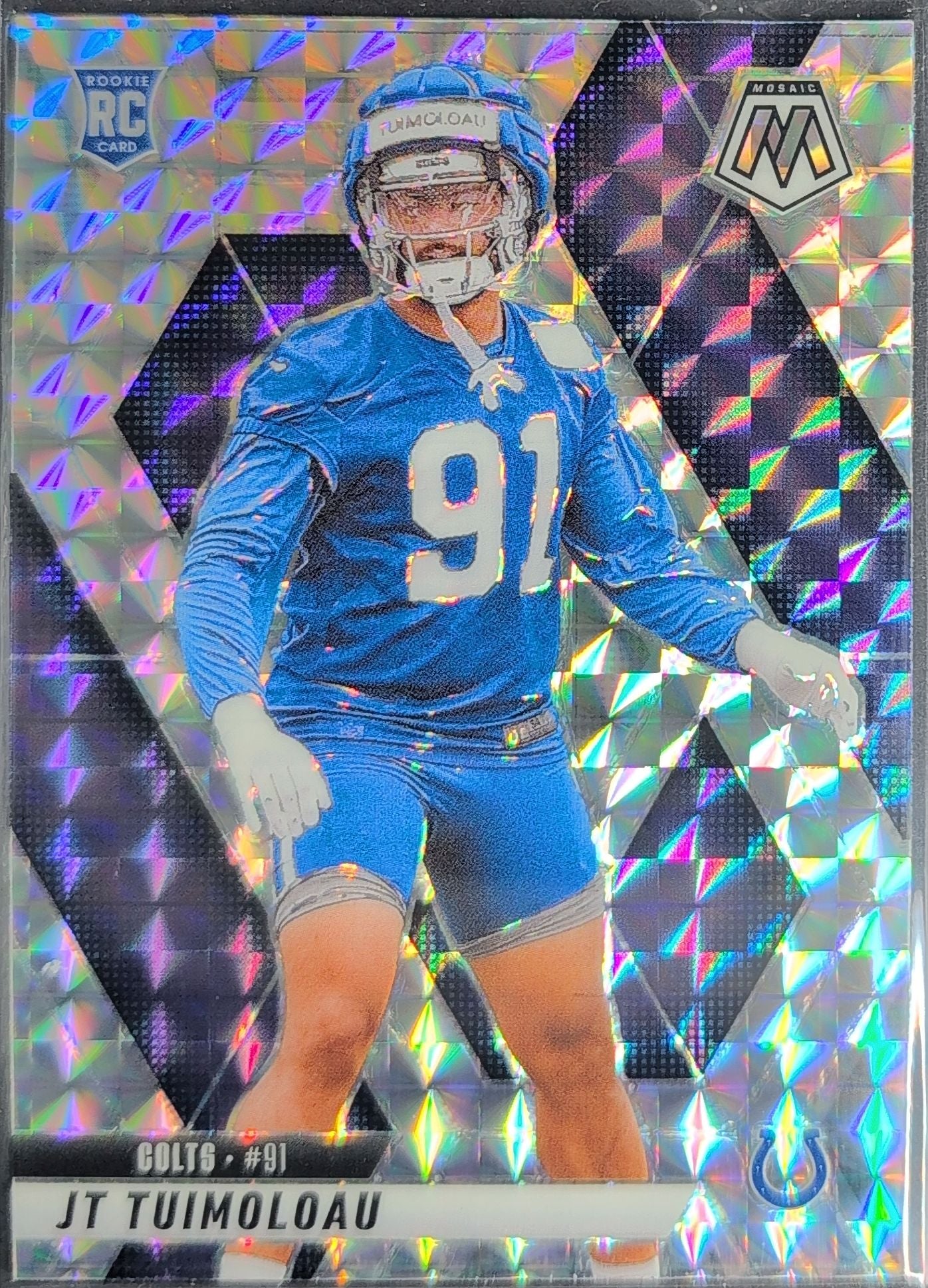 2025 Panini Mosaic JT Tuimoloau #387 RC Indianapolis Colts front