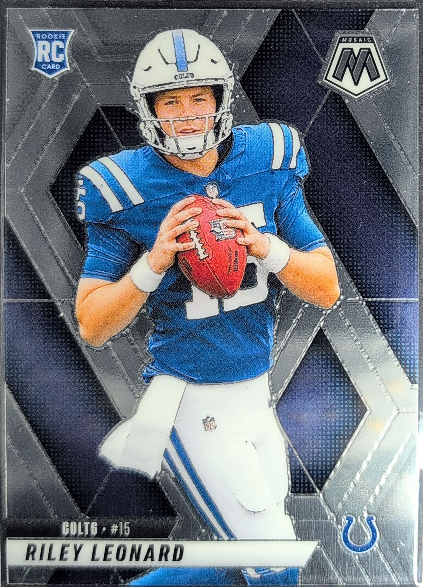 2025 Panini Mosaic Riley Leonard #372 RC Indianapolis Colts front