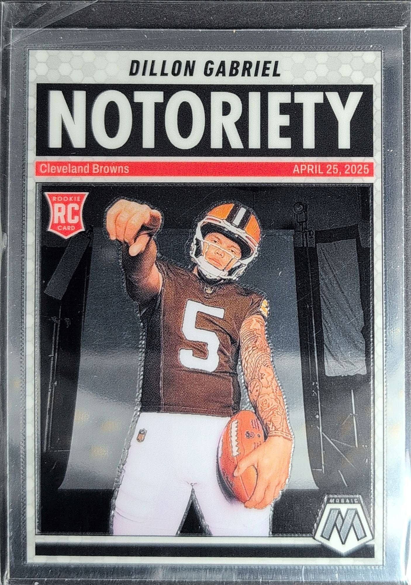 Dillon Gabriel 2025 Panini Mosaic #19 Notoriety Cleveland Browns - front image