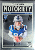 2025 Panini Mosaic Tyler Warren #25 Notoriety Indianapolis Colts front