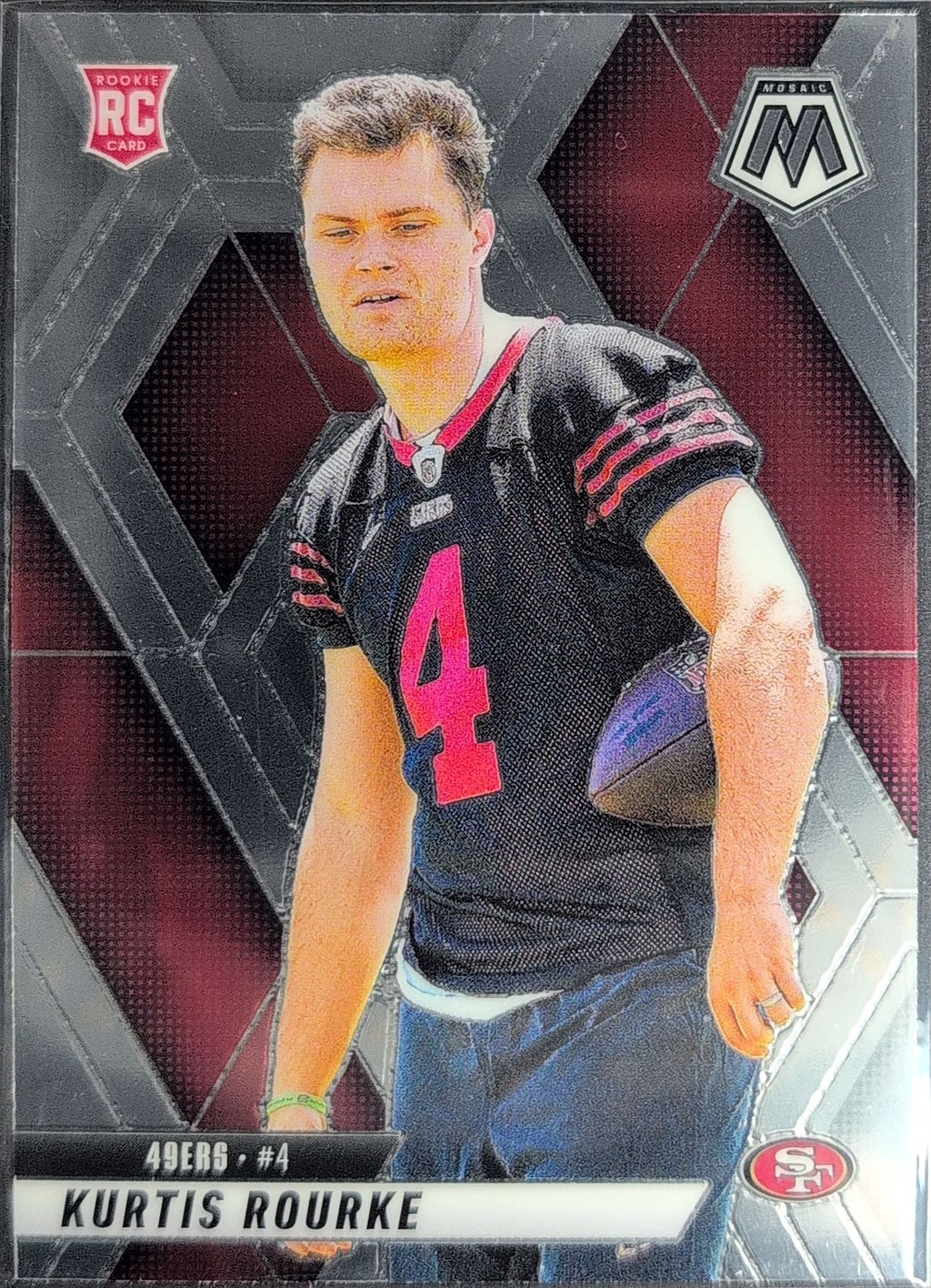 2025 Panini Mosaic Kurtis Rourke #368 RC San Francisco 49ers front