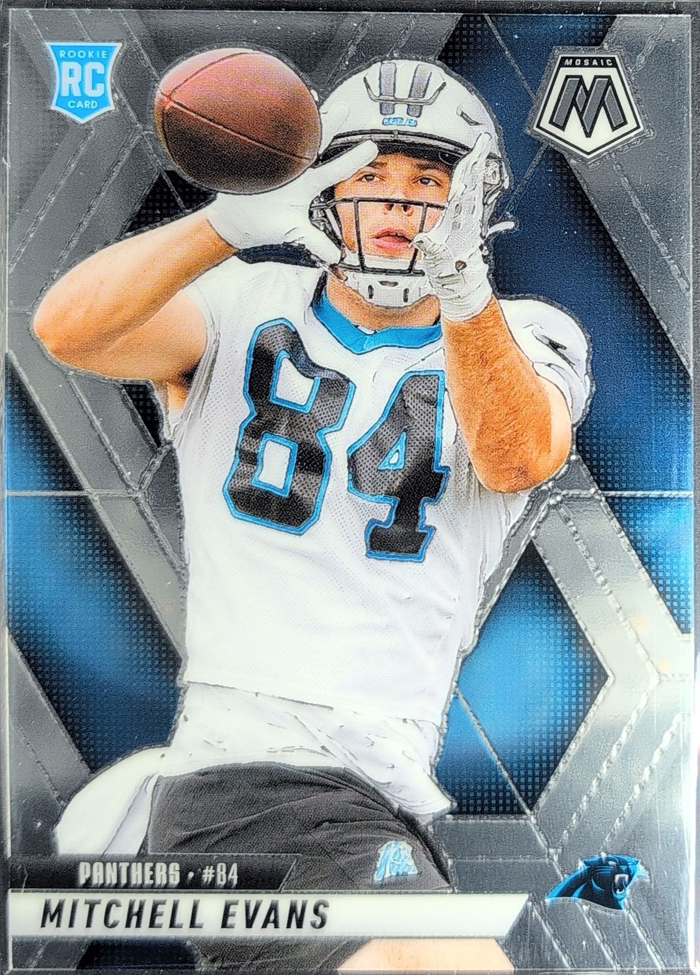 Mitchell Evans 2025 Panini Mosaic #344 Rookie RC Carolina Panthers - front image