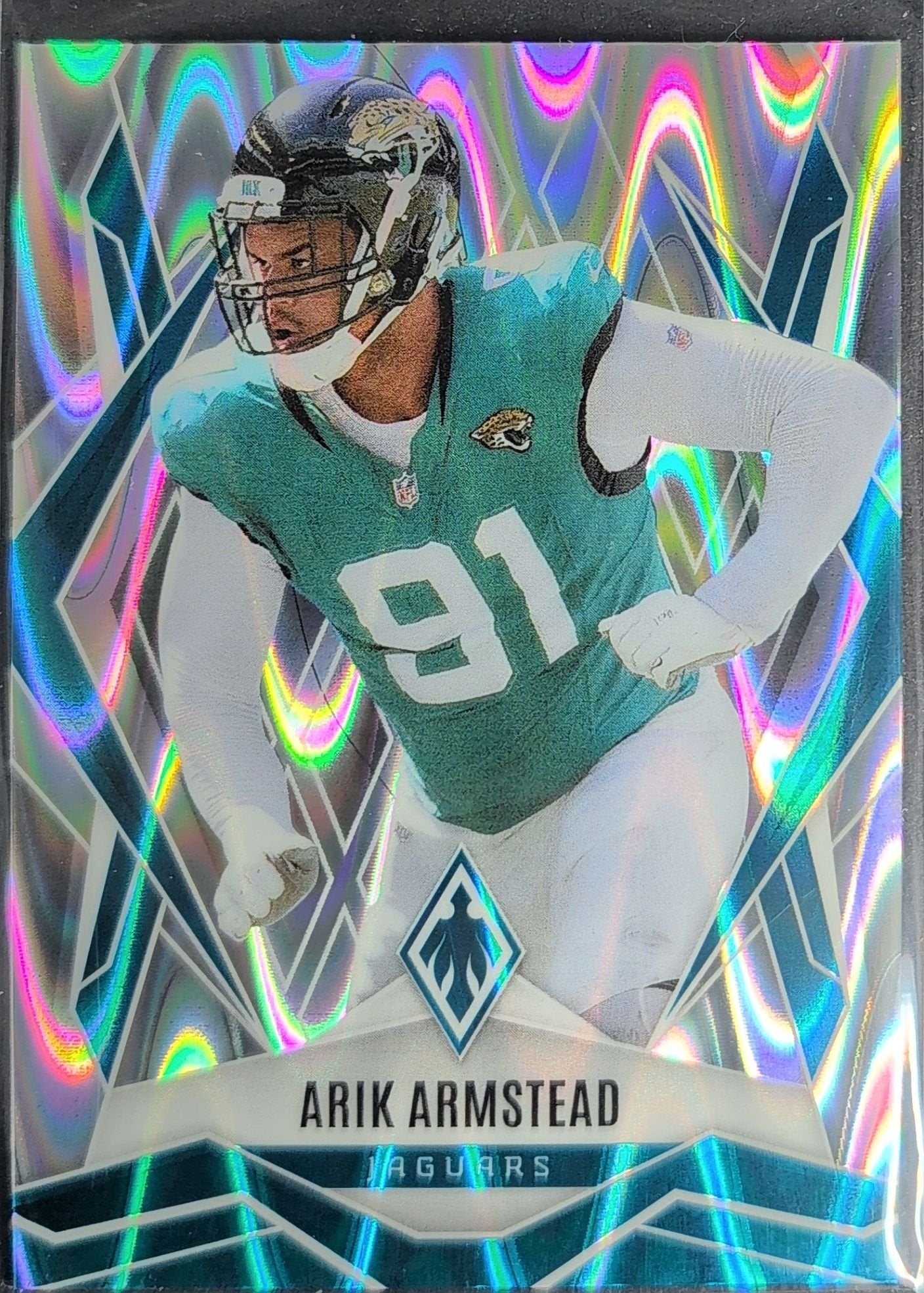 Arik Armstead 2025 Panini Phoenix #46 Silver Seismic Prizm Jacksonville Jaguars - front image