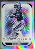 2025 Panini Phoenix CeeDee Lamb #9 Contours White Shimmer Prizm Dallas Cowboys front