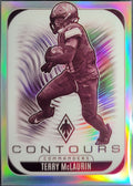 2025 Panini Phoenix Terry McLaurin #32 Contours White Shimmer Prizm Washington Commanders front