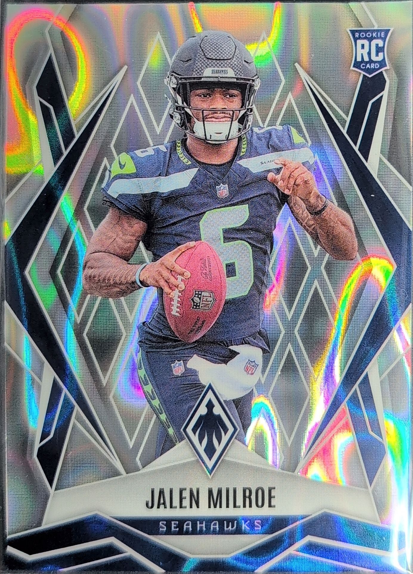 2025 Panini Phoenix Jalen Milroe #151 RC Seattle Seahawks front