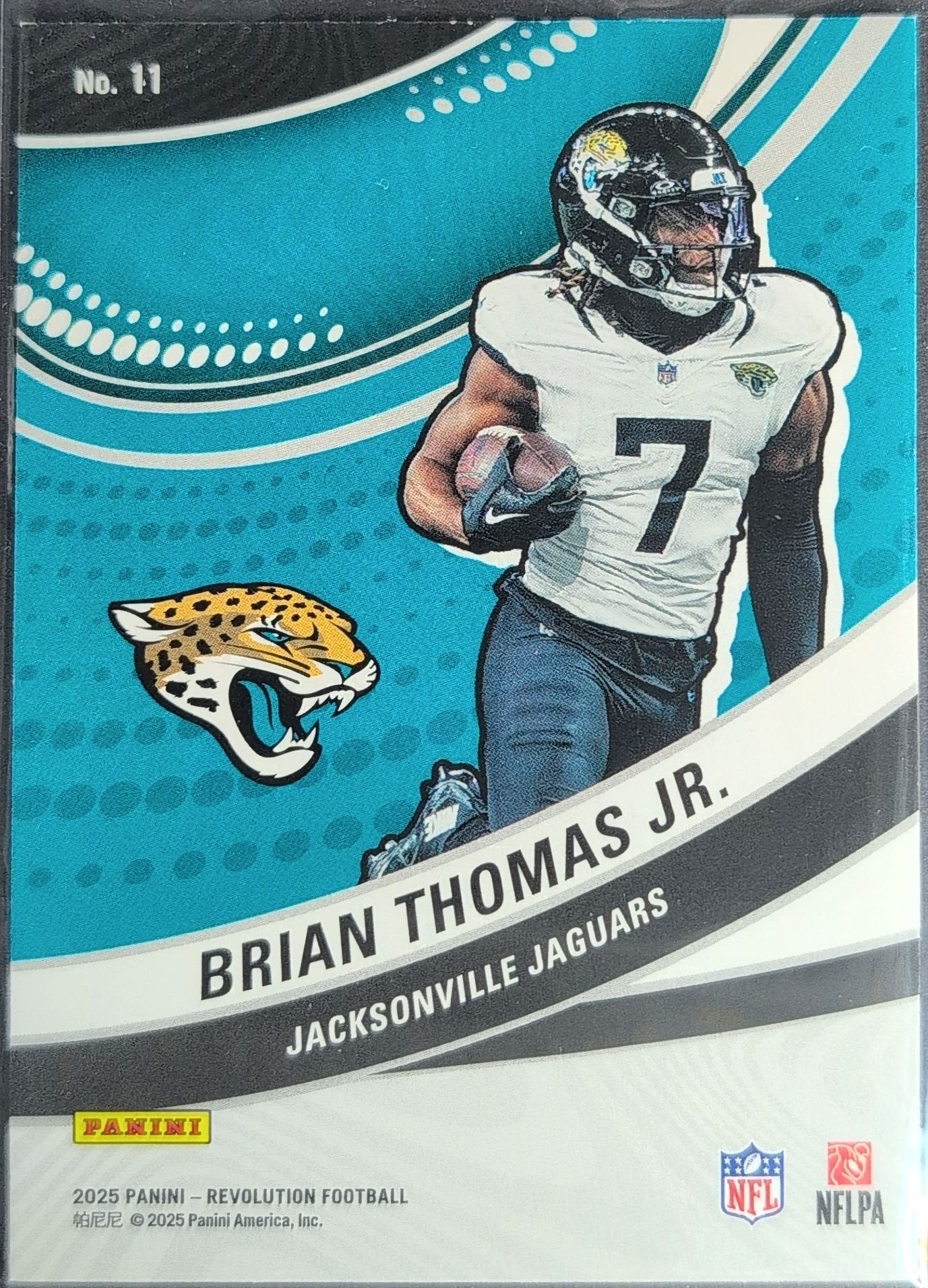 Brian Thomas Jr. 2025 Panini Revolution #11 Futures Jacksonville Jaguars - back image