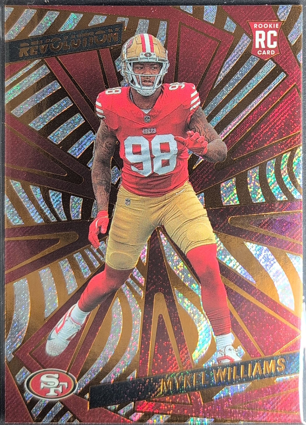 2025 Panini Revolution Mykel Williams #231 RC San Francisco 49ers front