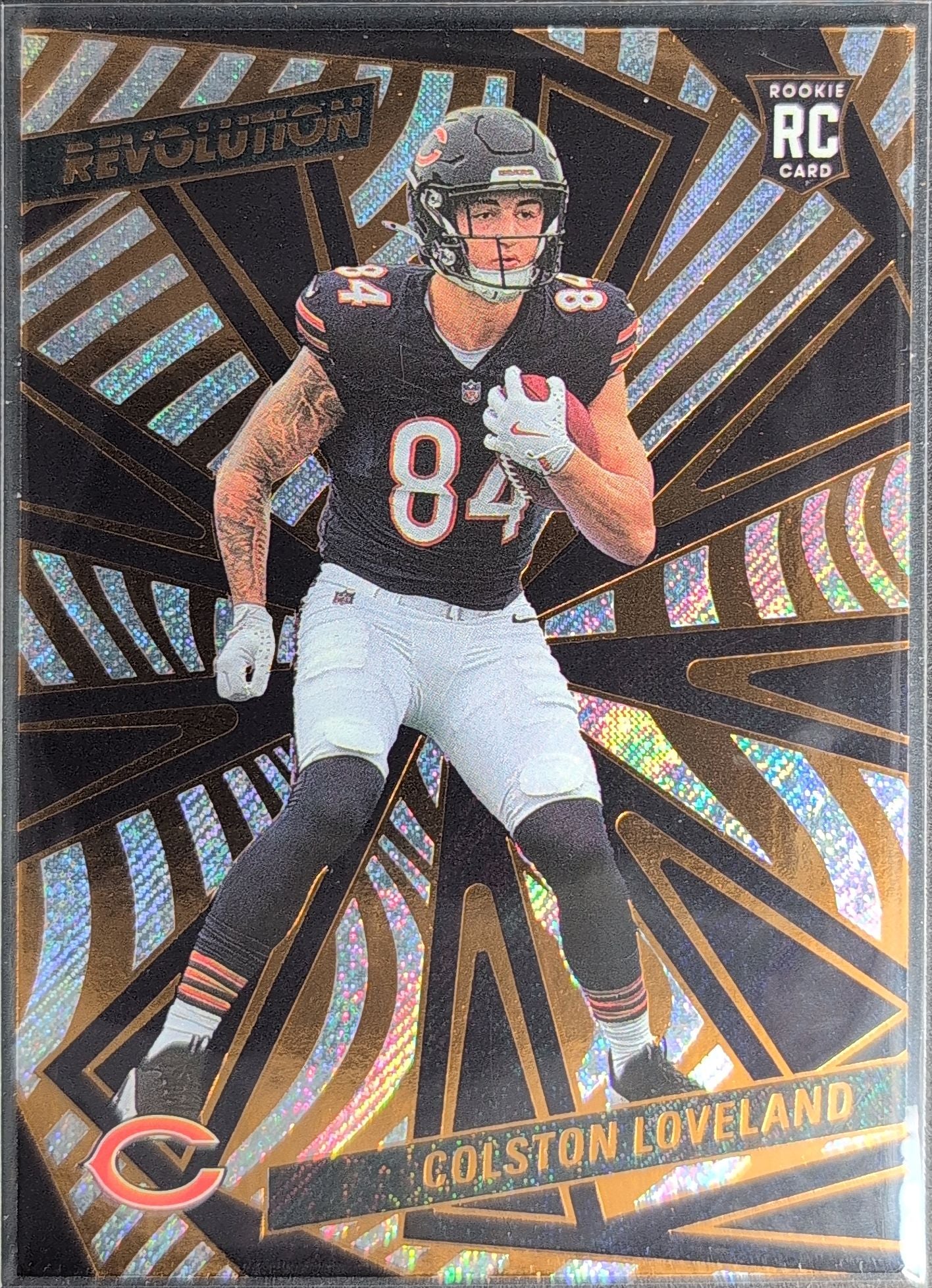 2025 Panini Revolution Colston Loveland #206 RC Chicago Bears front